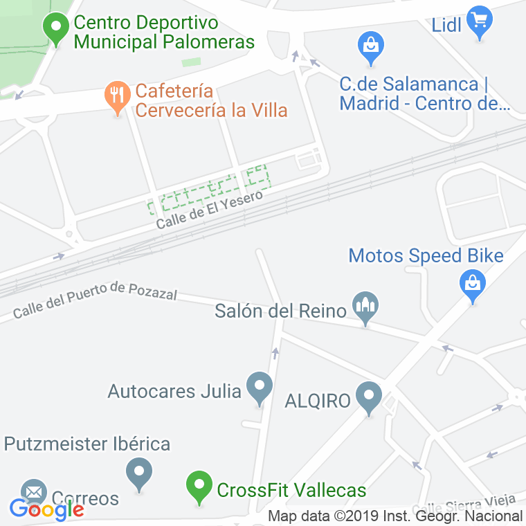 Código Postal calle Muelle en Madrid
