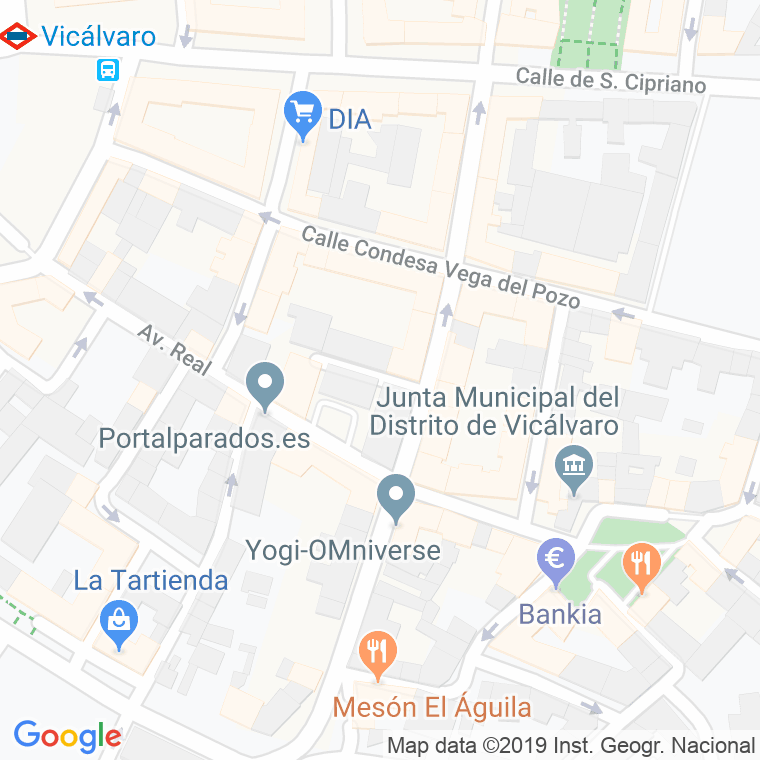 Código Postal calle Casco Antiguo en Madrid