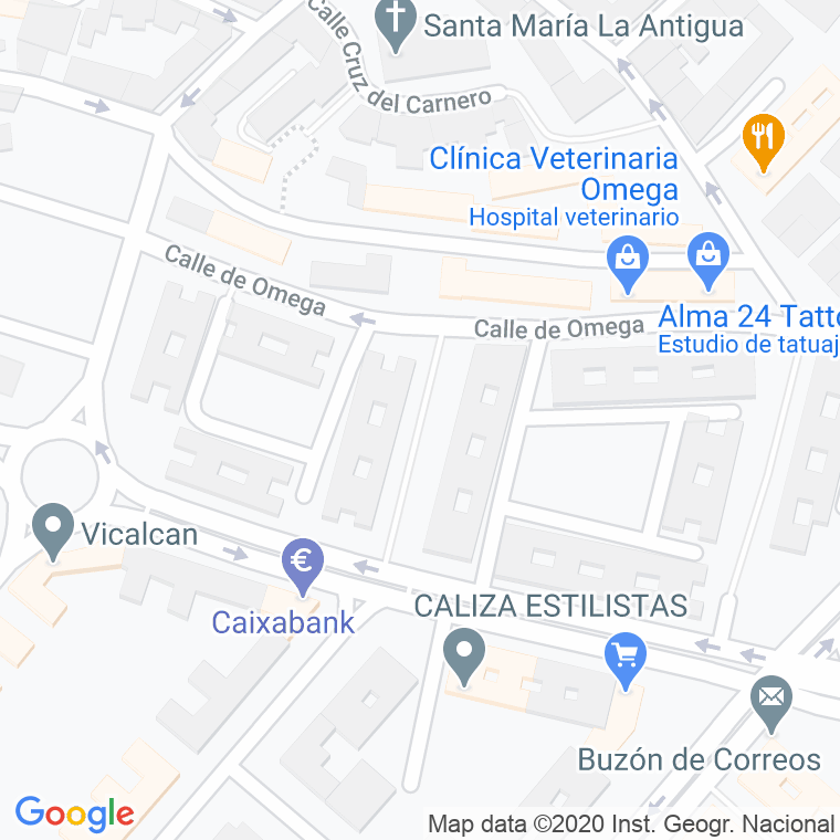 Código Postal calle Estacion De La Ristra en Madrid