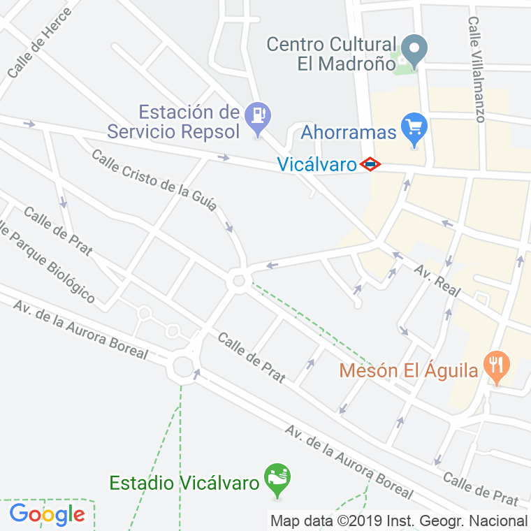 Código Postal calle Fuente De Arriba en Madrid