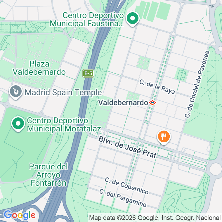 Código postal de Ladera de los Almendros en Madrid