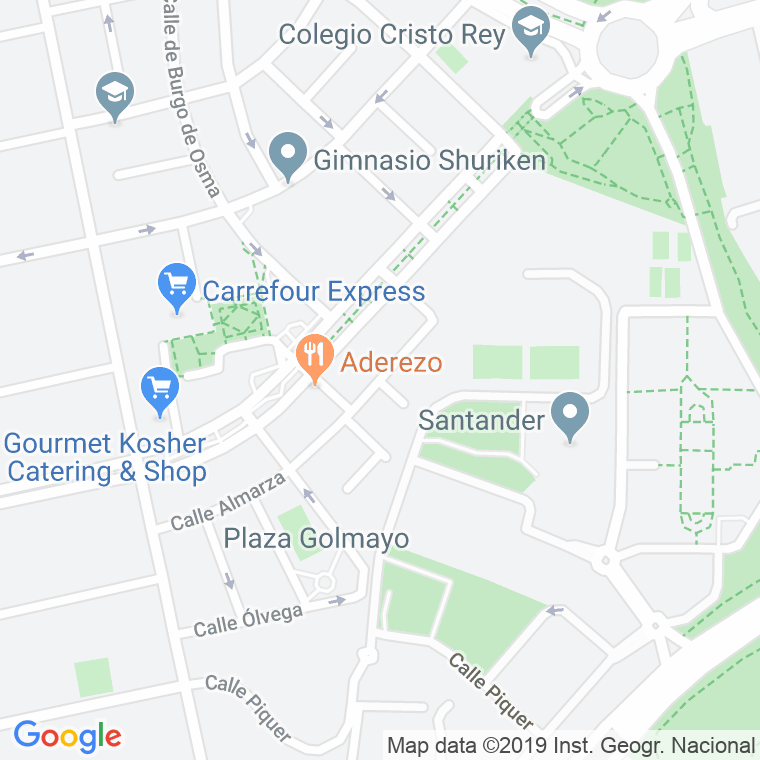Código Postal calle Almarza en Madrid