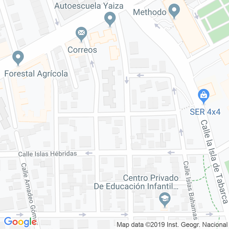 Código Postal calle Angel Dominguez en Madrid