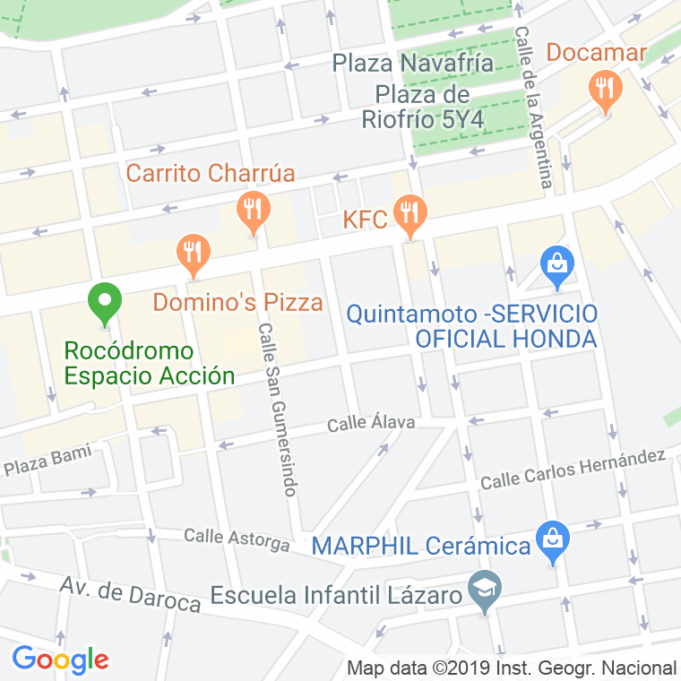 Código Postal calle Elena en Madrid