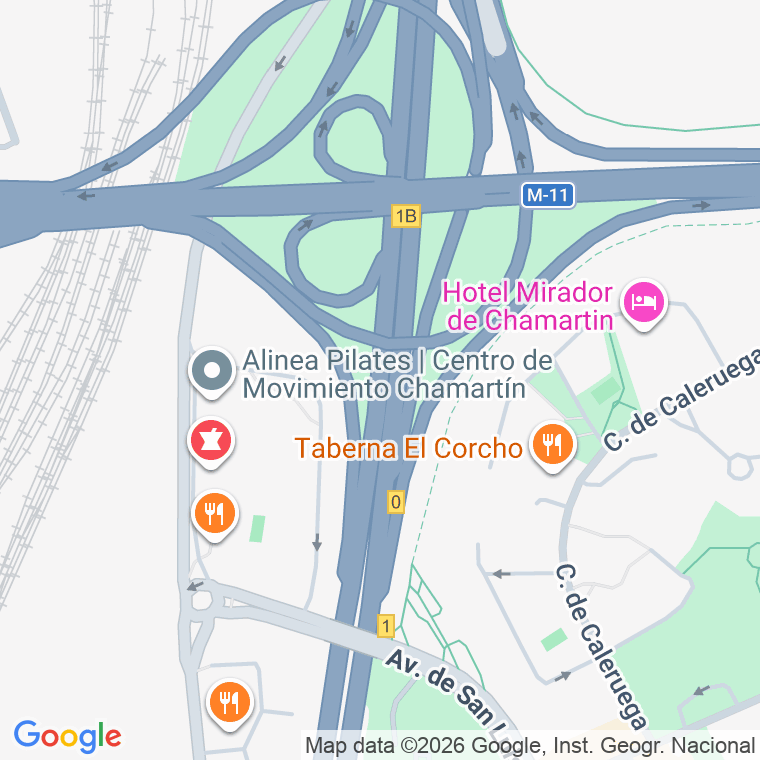 Código postal de Concha Espina, Avenida (impares del 1 al 3)  (pares del 2 al 16) en Madrid