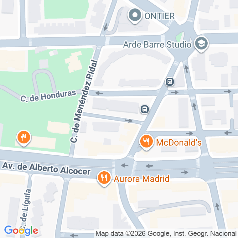 Código postal de Domingo Fernandez en Madrid