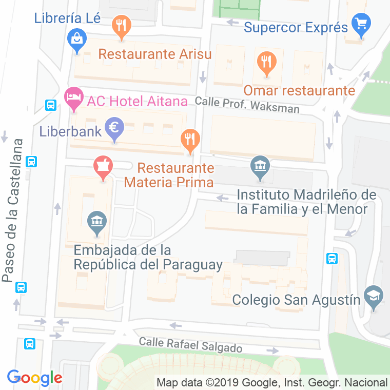 Código Postal calle Manuel De Falla en Madrid