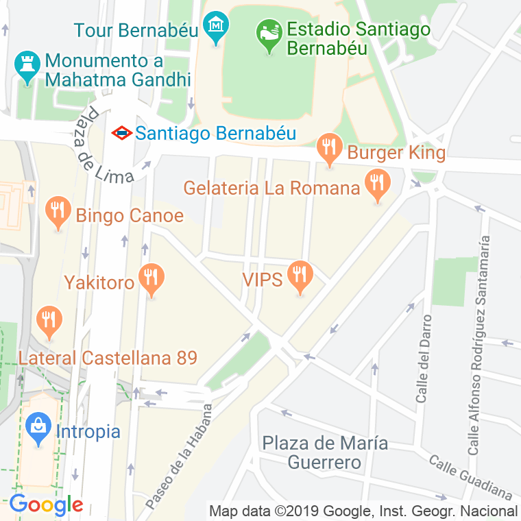 Código Postal calle Marceliano Santa Maria en Madrid