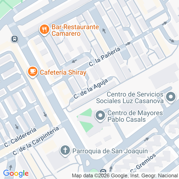 Código postal de Aguja en Madrid