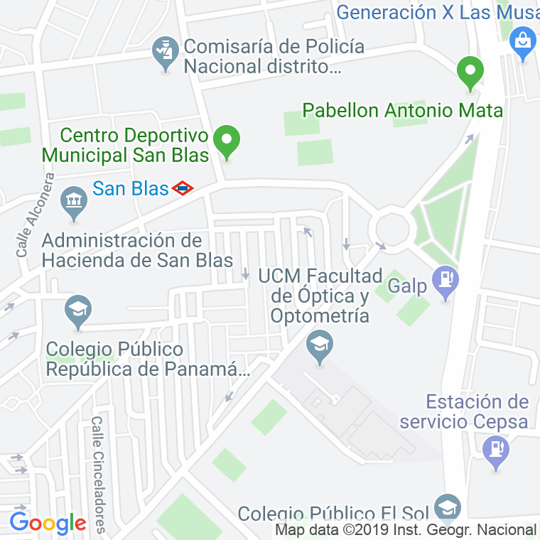 Código Postal calle Albañileria en Madrid