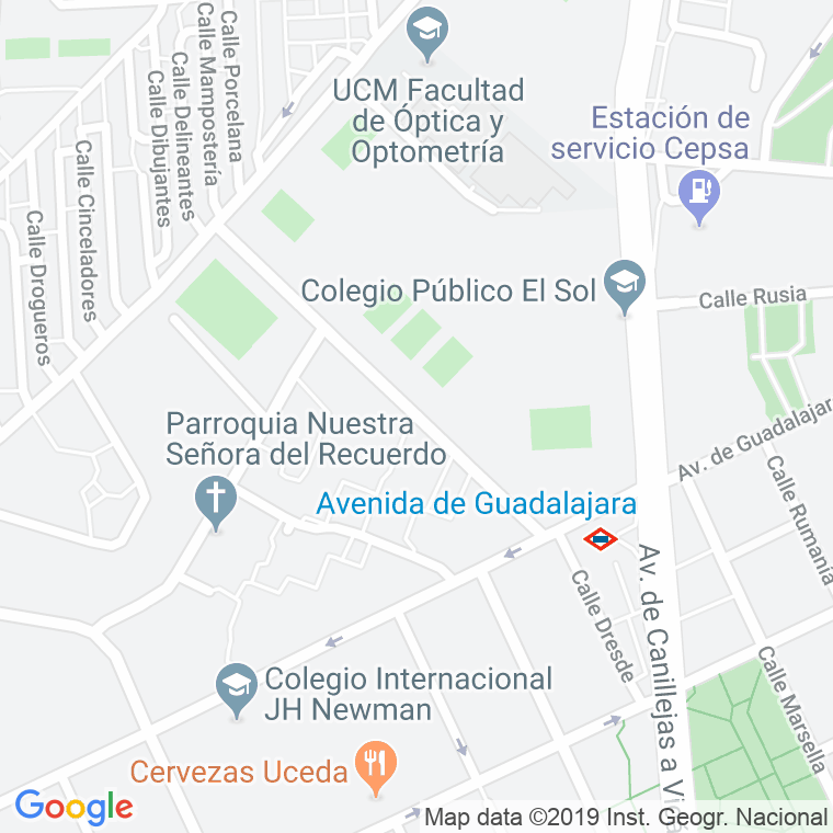 Código Postal calle Albericia, La en Madrid