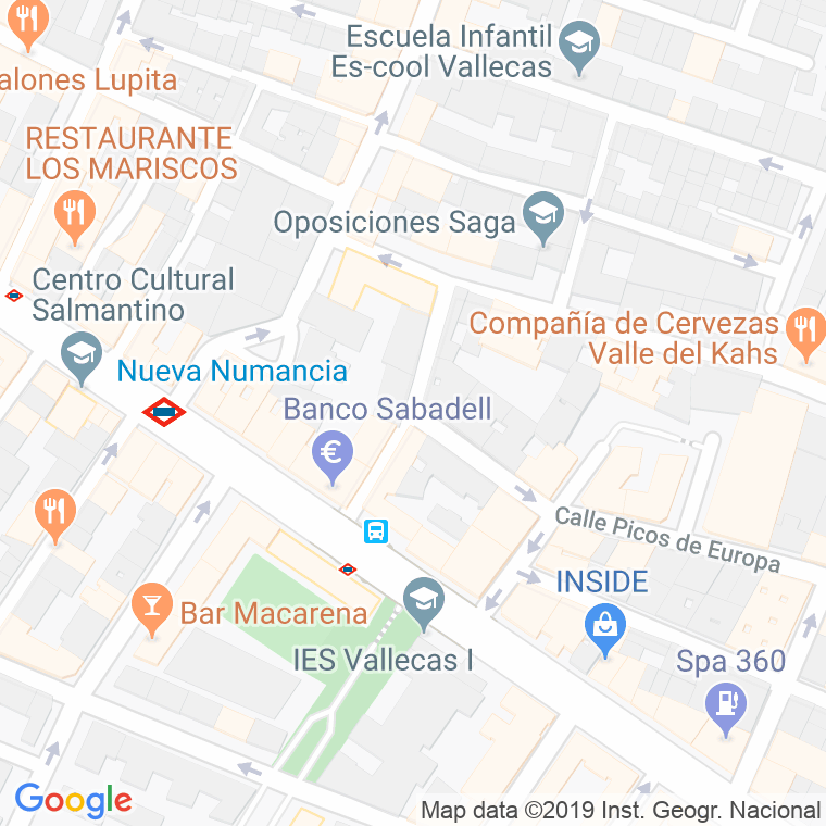Código Postal calle Alguacil, callejon en Madrid