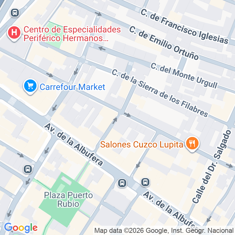 Código postal de Bustos en Madrid
