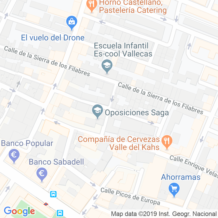 Código Postal calle Enrique Velasco, travesia en Madrid