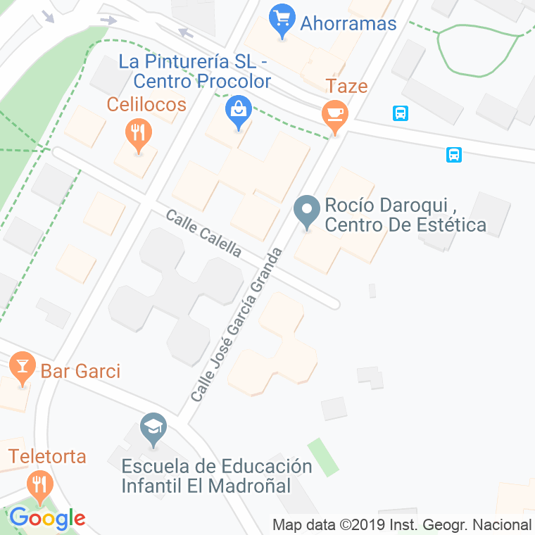 Código Postal calle Jose Garcia Granda en Madrid