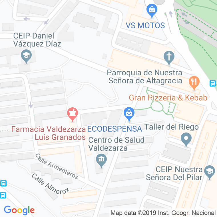 Código Postal calle Almorox en Madrid