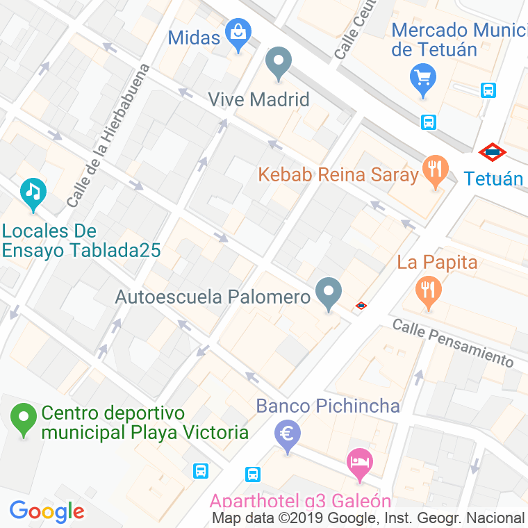 Código Postal calle Araucaria en Madrid