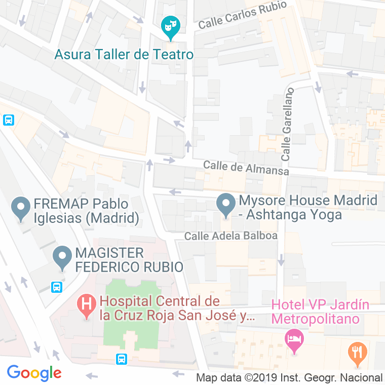Código Postal calle Carlos Latorre en Madrid