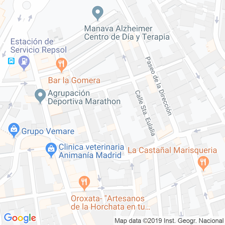 Código Postal calle Chumbera en Madrid