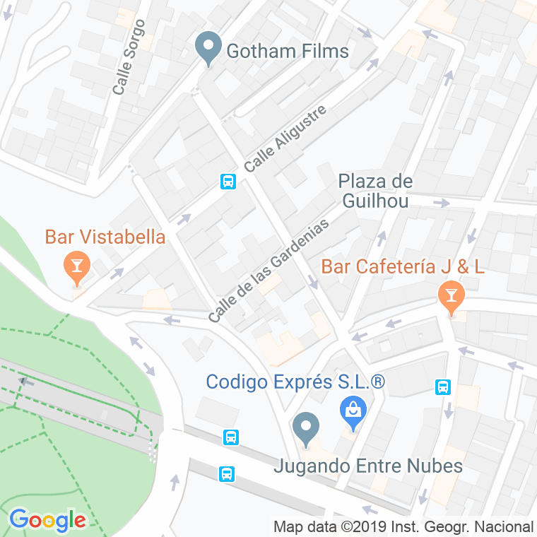 Código Postal calle Gardenias en Madrid