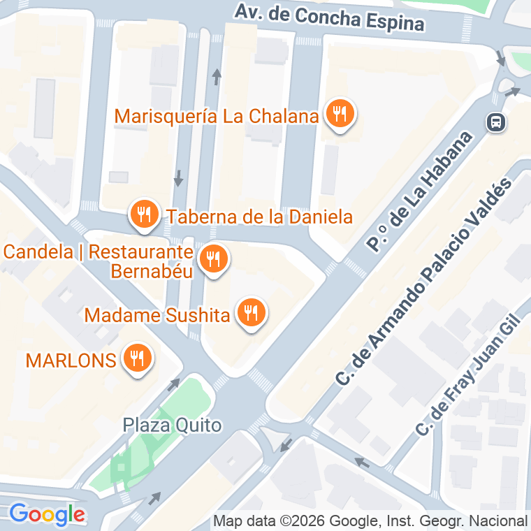 Código postal de Valdezarza, Camino en Madrid