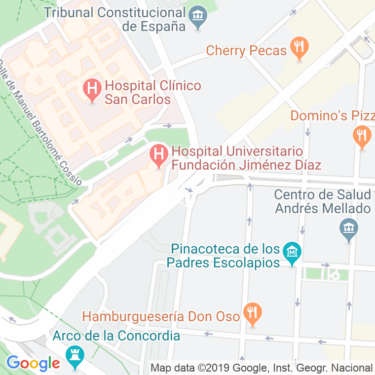 Código Postal calle Cristo Rey, plaza en Madrid
