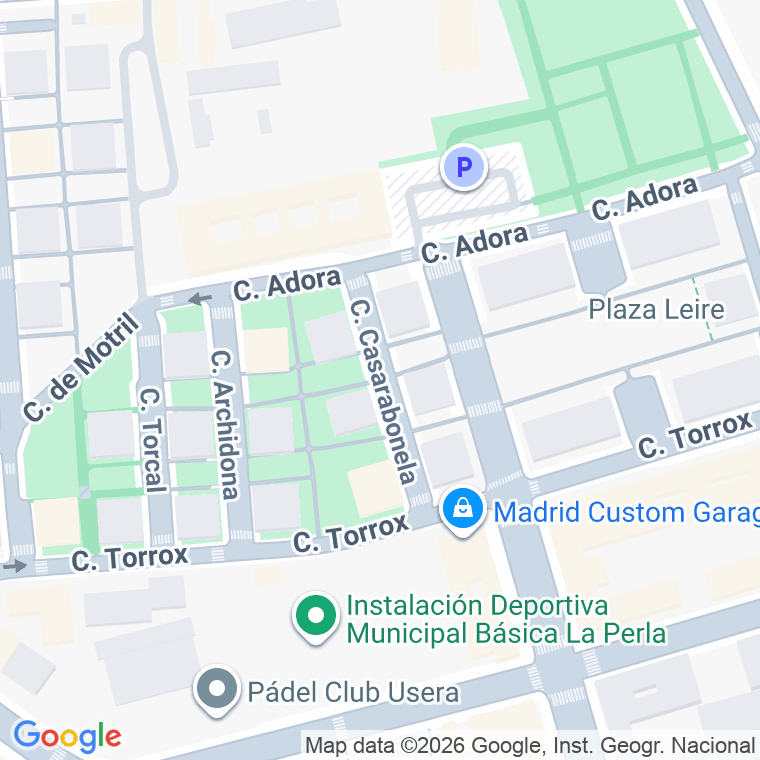 Código postal de Casarabonela en Madrid