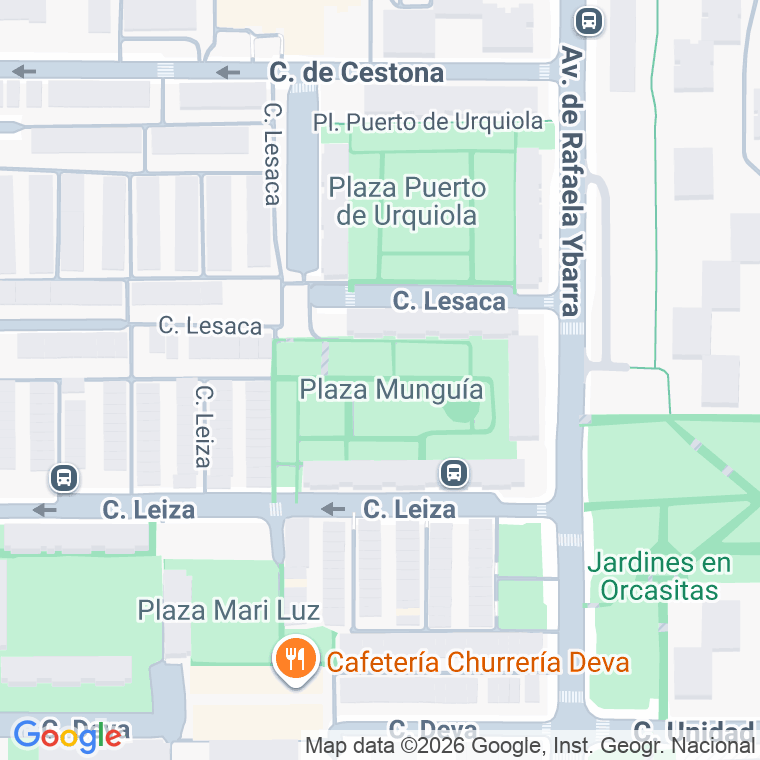Código postal de Munguia, Plaza en Madrid
