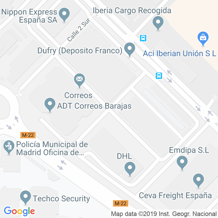 Código Postal calle 3 Sur en Madrid