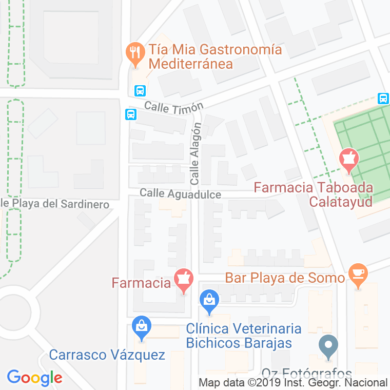 Código Postal calle Aguadulce en Madrid