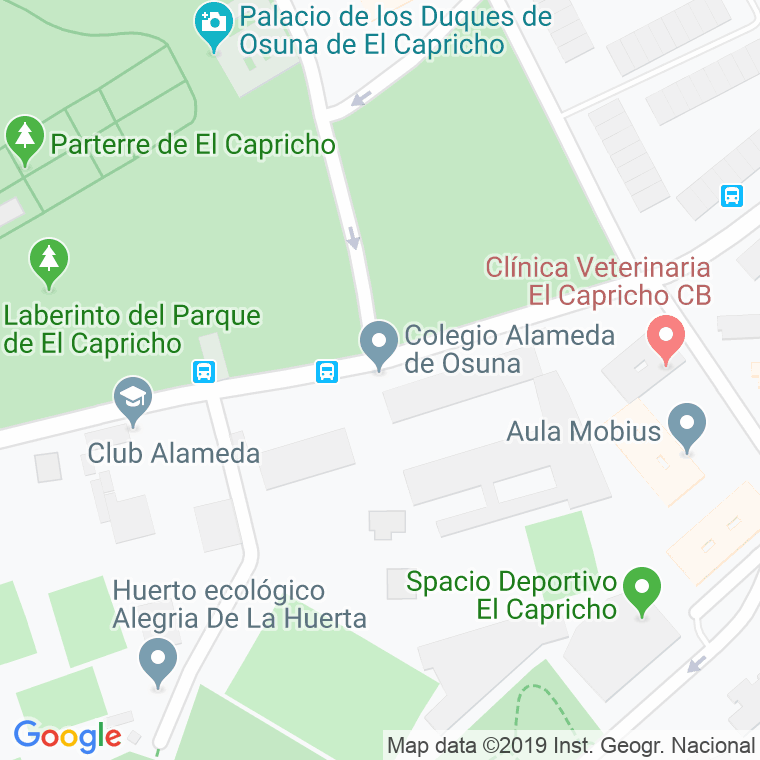 Código Postal calle Alameda De Osuna, paseo en Madrid
