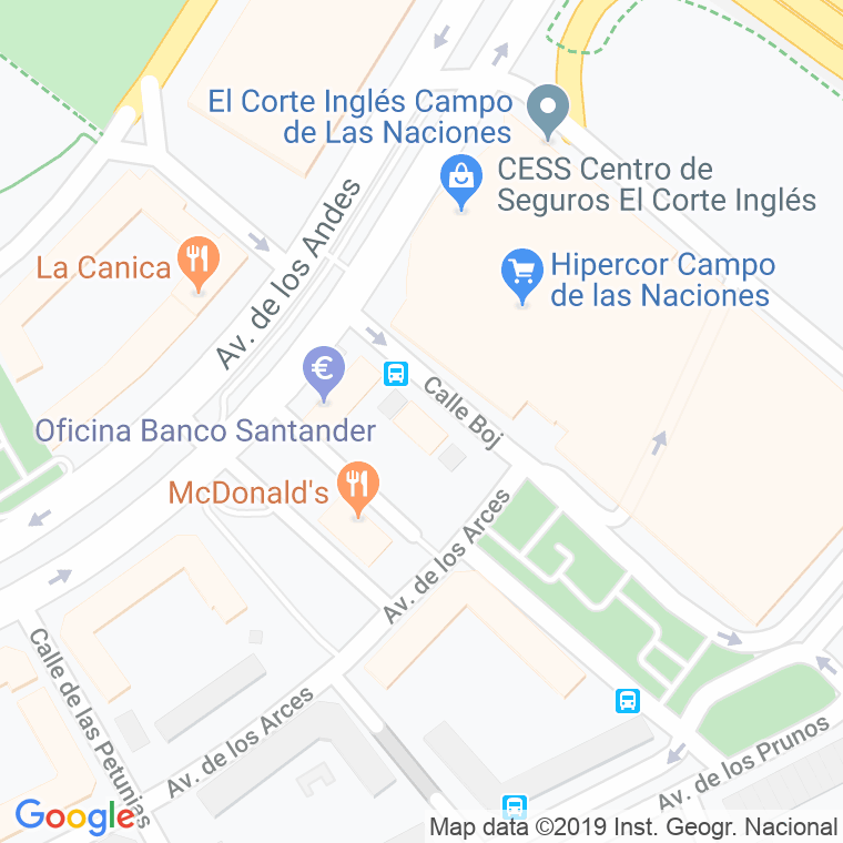 Código Postal calle Azaleas, De Las, avenida en Madrid