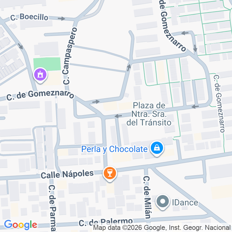 Código postal de Plaza Nuestra Señora del Transi en Madrid