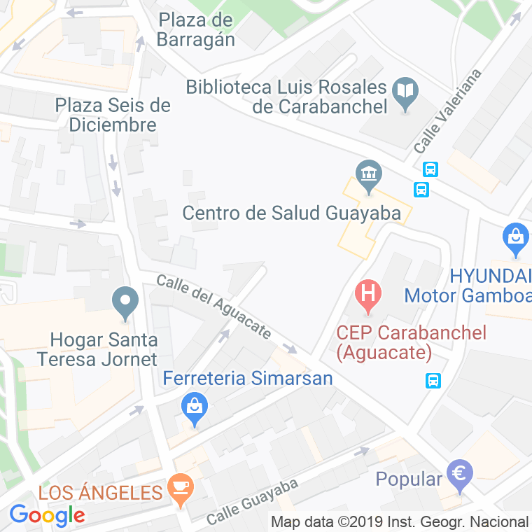 Código Postal calle Albaricoque en Madrid