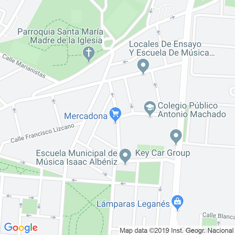Código Postal calle Alfonso Fernandez en Madrid