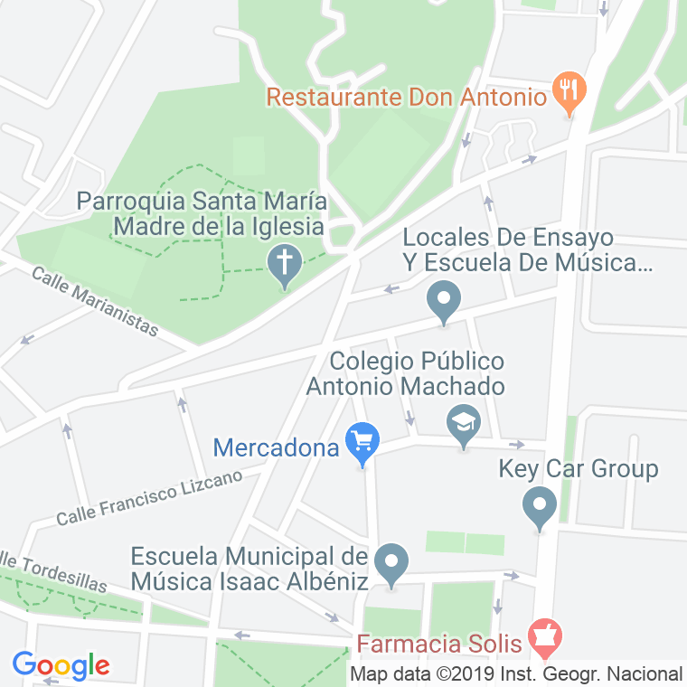 Código Postal calle Alfredo Aleix en Madrid