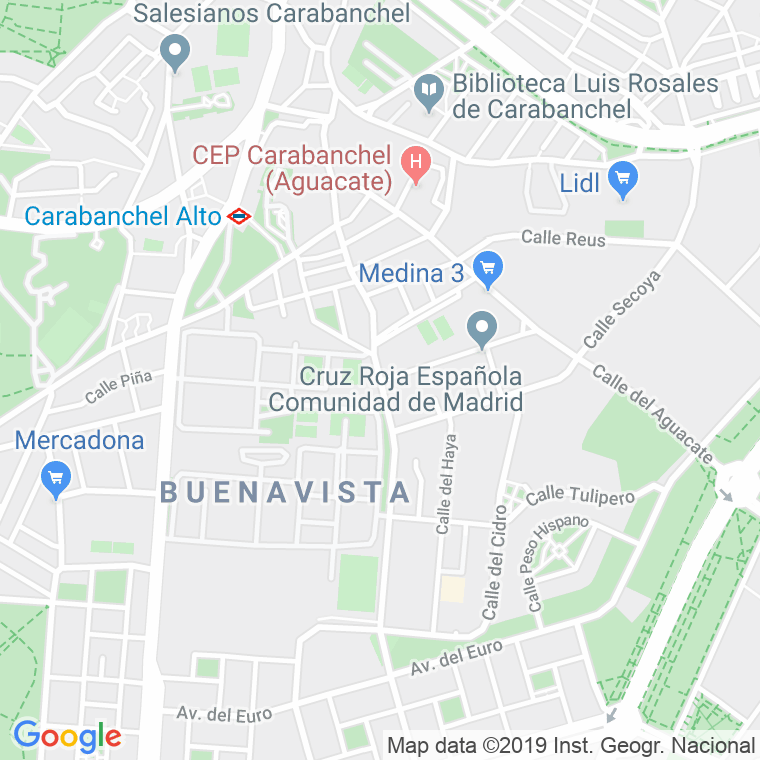 Código Postal calle Duquesa De Tamames en Madrid