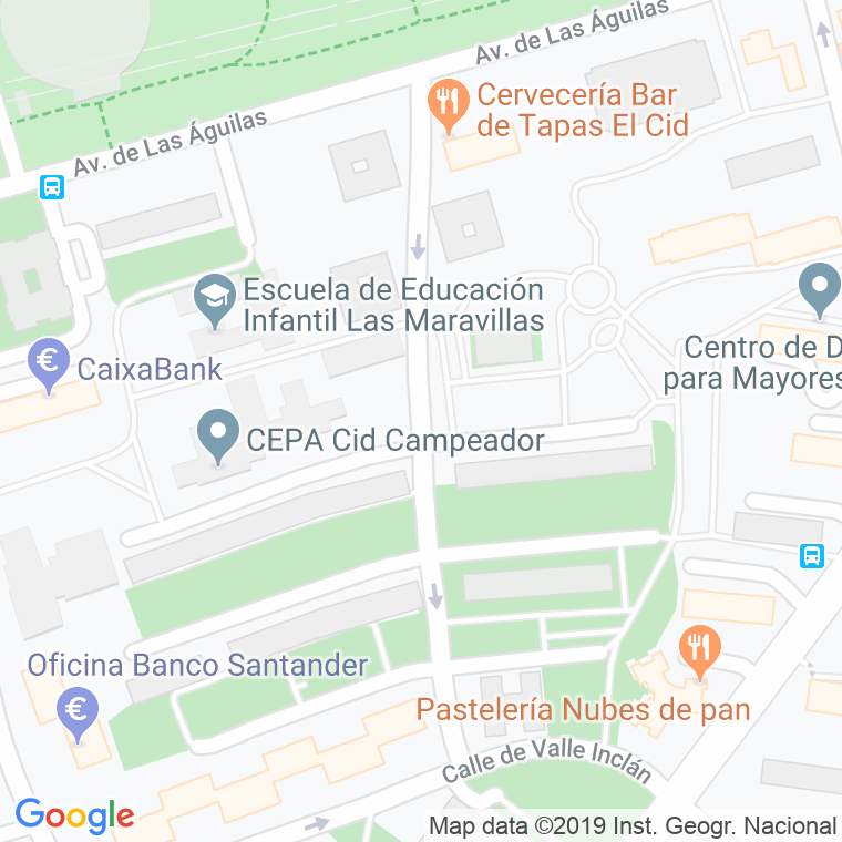 Código Postal calle General Garcia Escamez en Madrid