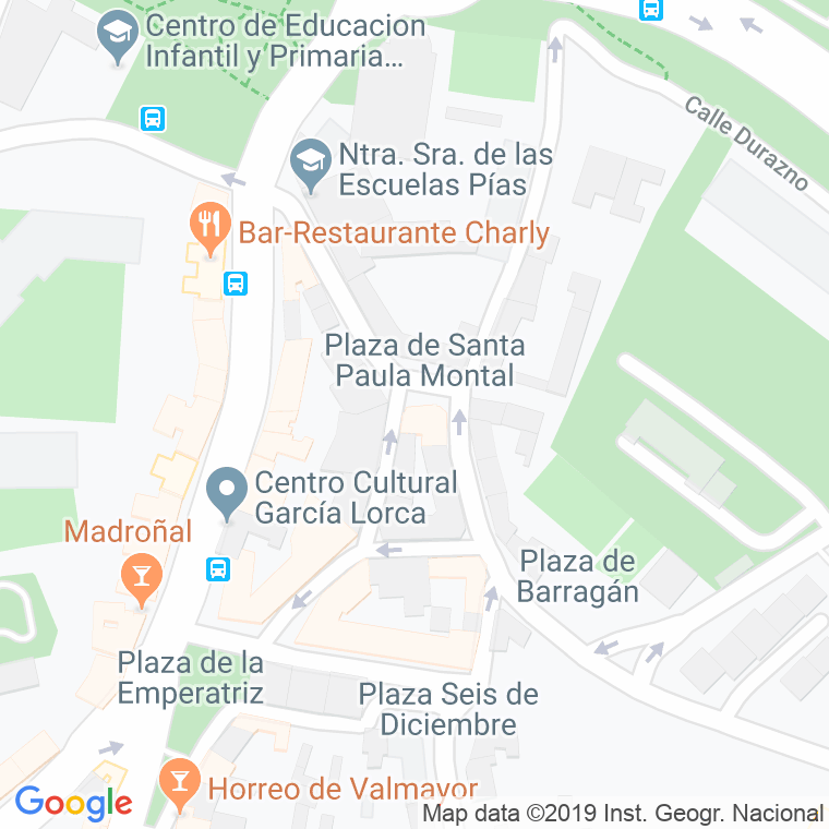 Código Postal calle Grosella, plaza en Madrid