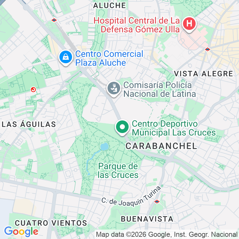 Código postal de Poblados, de Los, Avenida (pares del 22 al 108) en Madrid