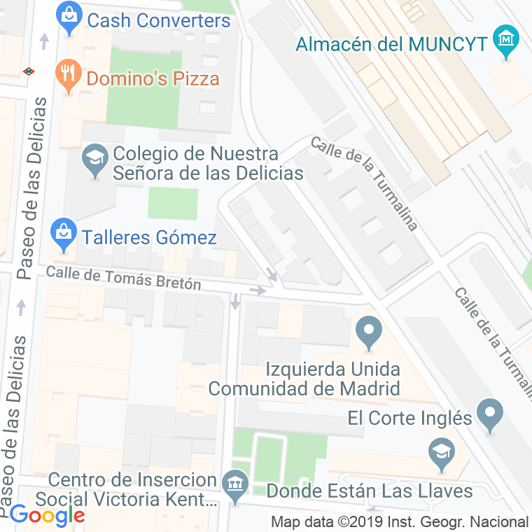 Código Postal calle Alonso Martos en Madrid