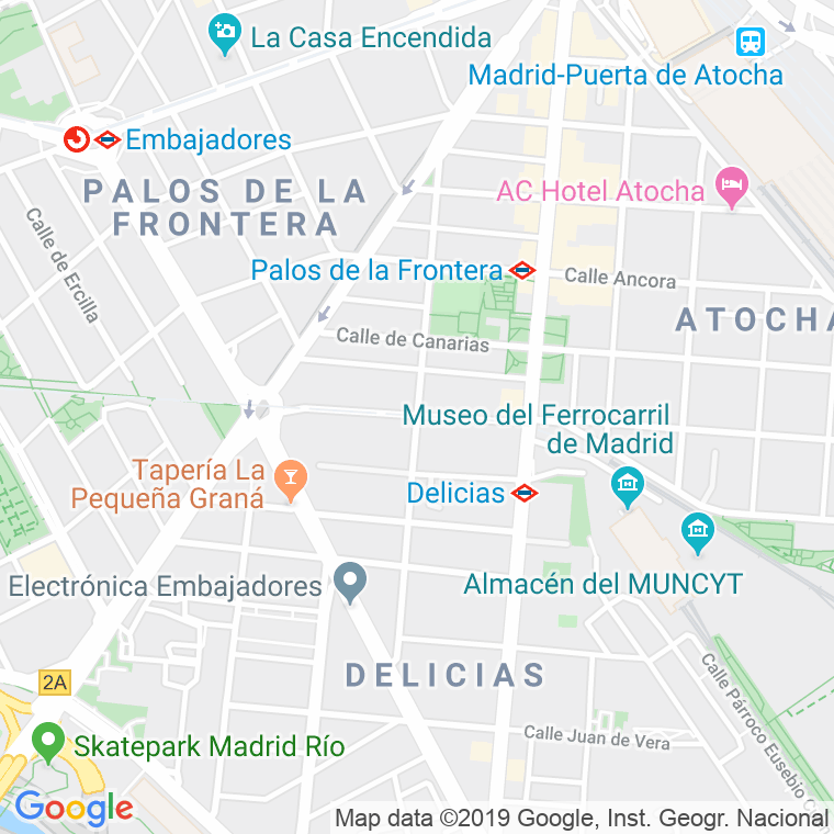 Código Postal calle Batalla Del Salado en Madrid