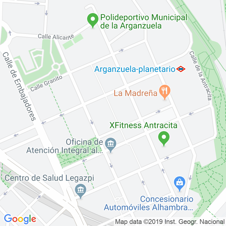 Código Postal calle Circonita en Madrid