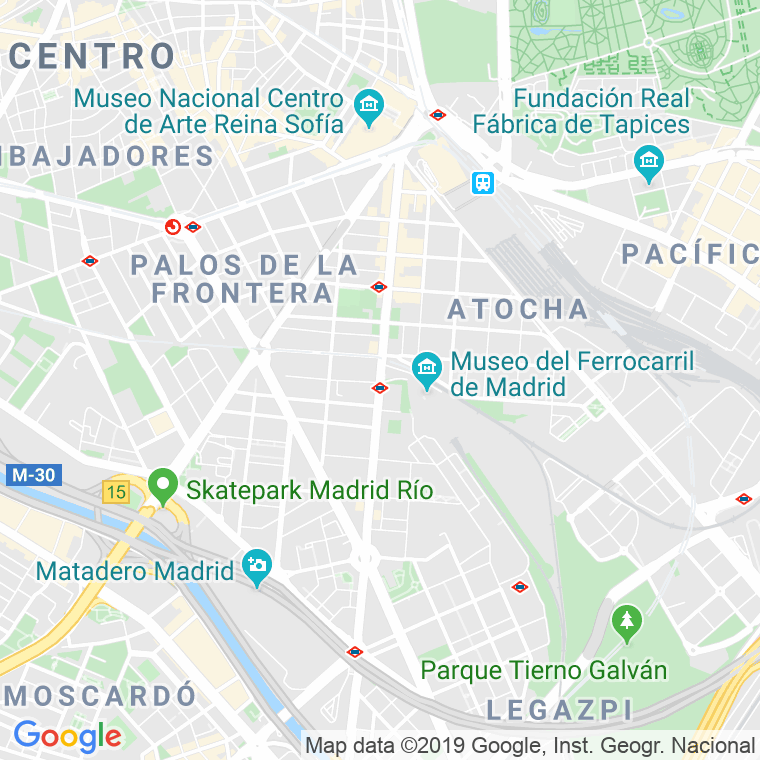 Código Postal calle Delicias, paseo en Madrid