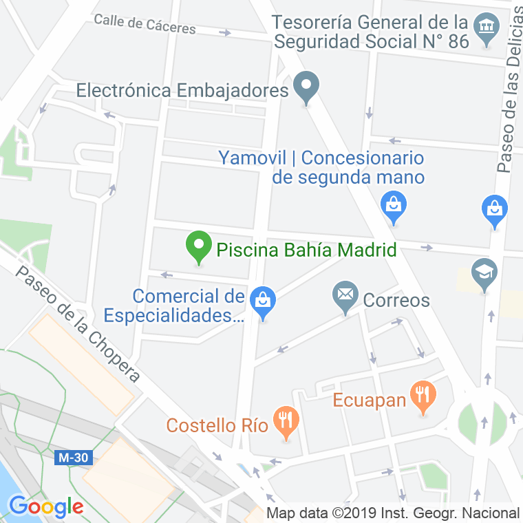 Código Postal calle Jaime El Conquistador en Madrid