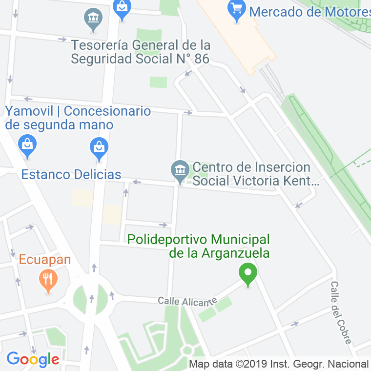 Código Postal calle Juan De Vera en Madrid