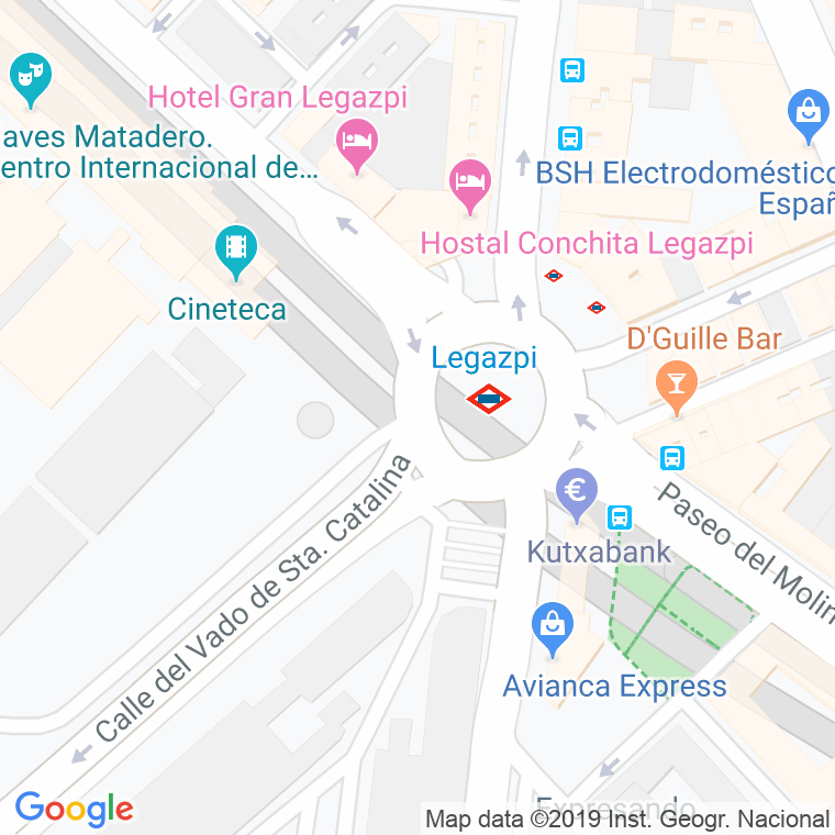 Código Postal calle Legazpi, plaza en Madrid