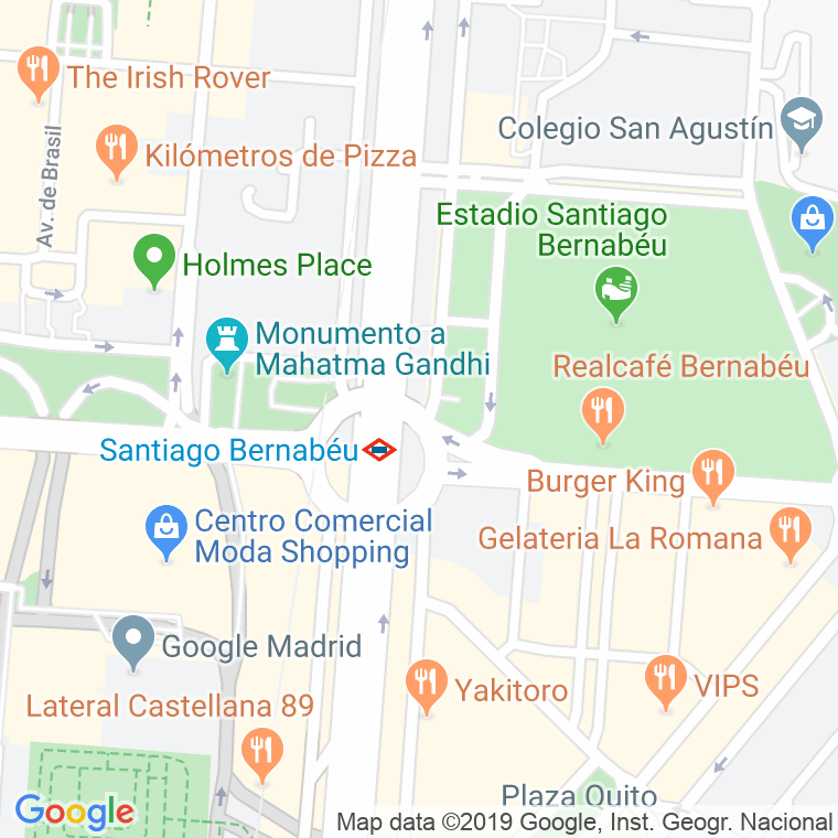 Código Postal calle Lima, plaza en Madrid