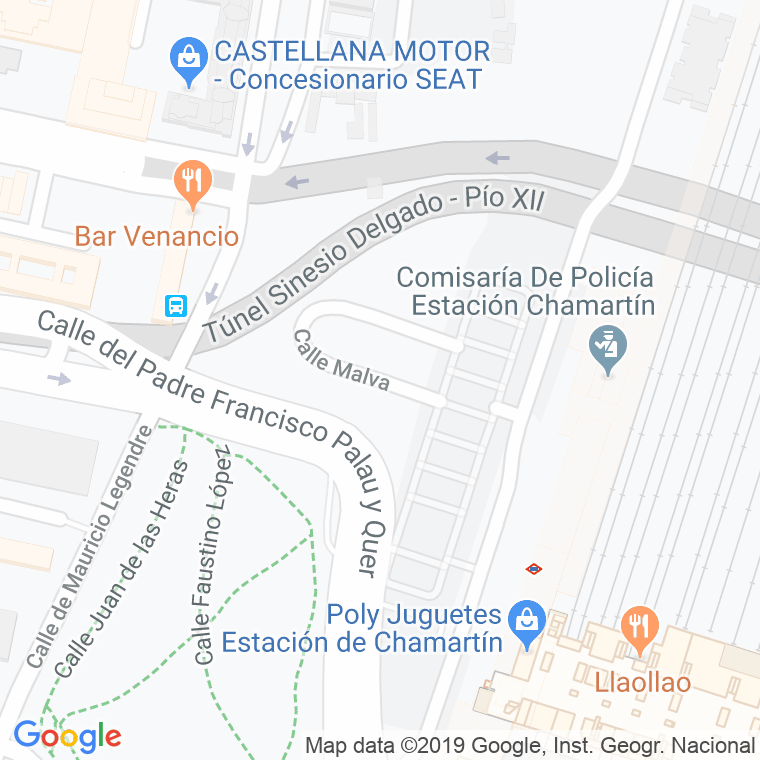 Código Postal calle Malva en Madrid
