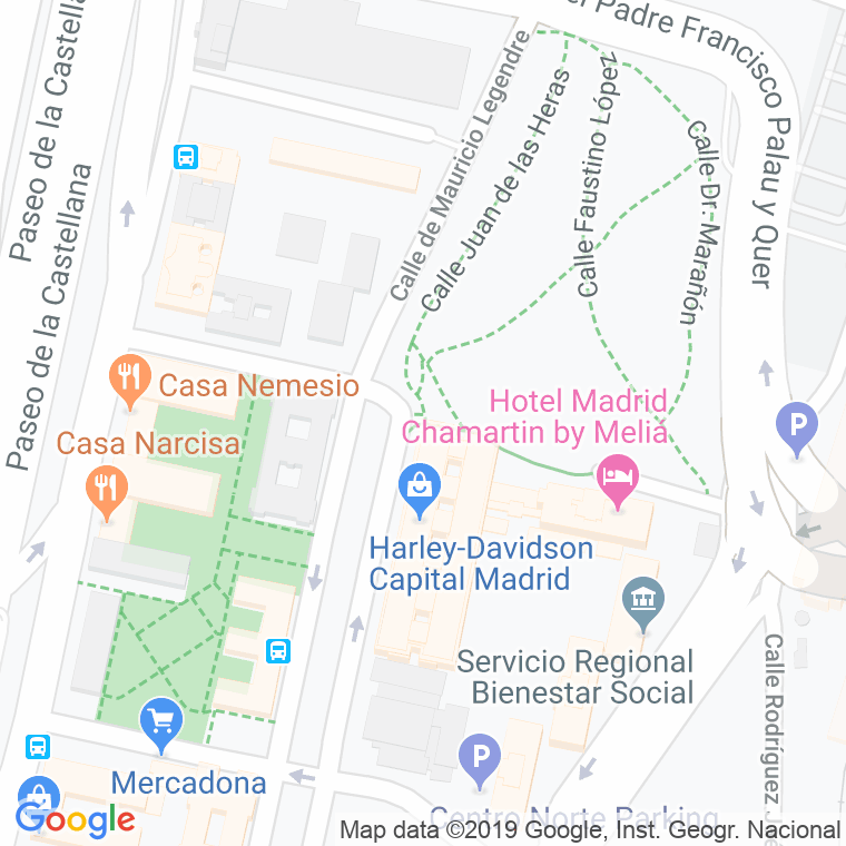 Código Postal calle Mauricio Ravel en Madrid